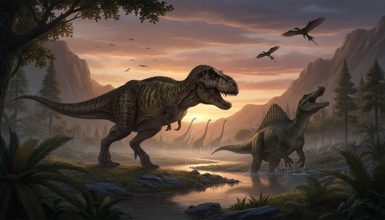 Vilka dinosaurier arter fanns och hur många lever idag?