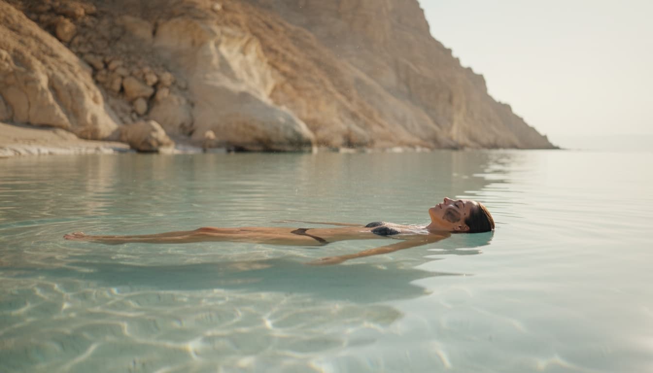 Döda havet i Israel – världens saltaste sjö och jordens lägsta punkt