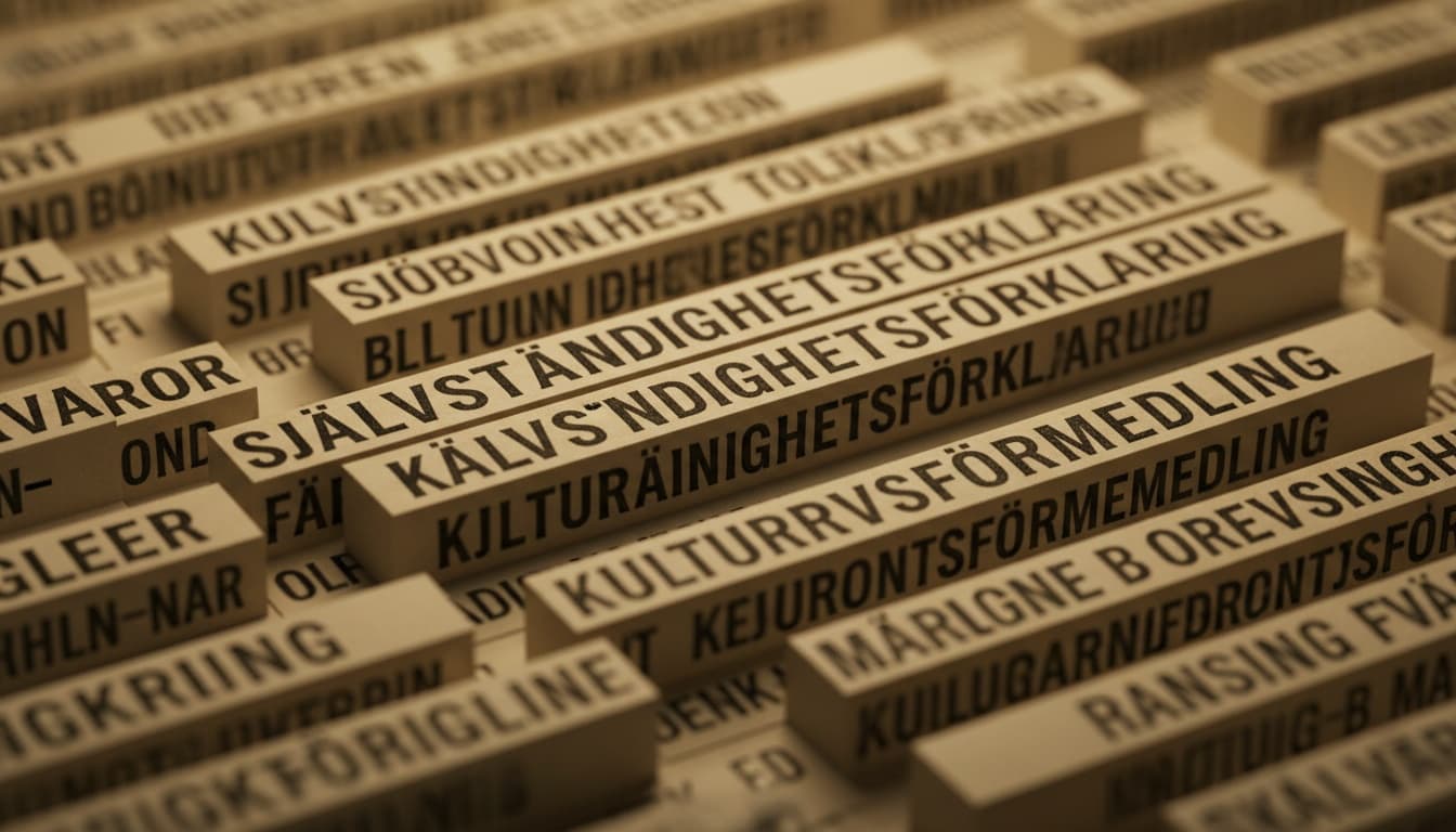 Längsta svenska ordet har 28 bokstäver enligt SAOL