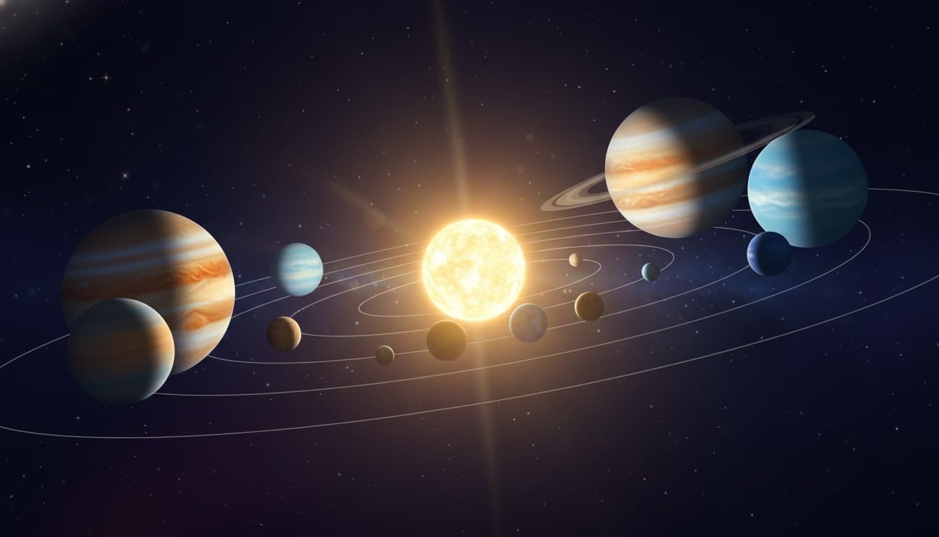 Planeternas ordning i solsystemet – från närmast solen till längst bort