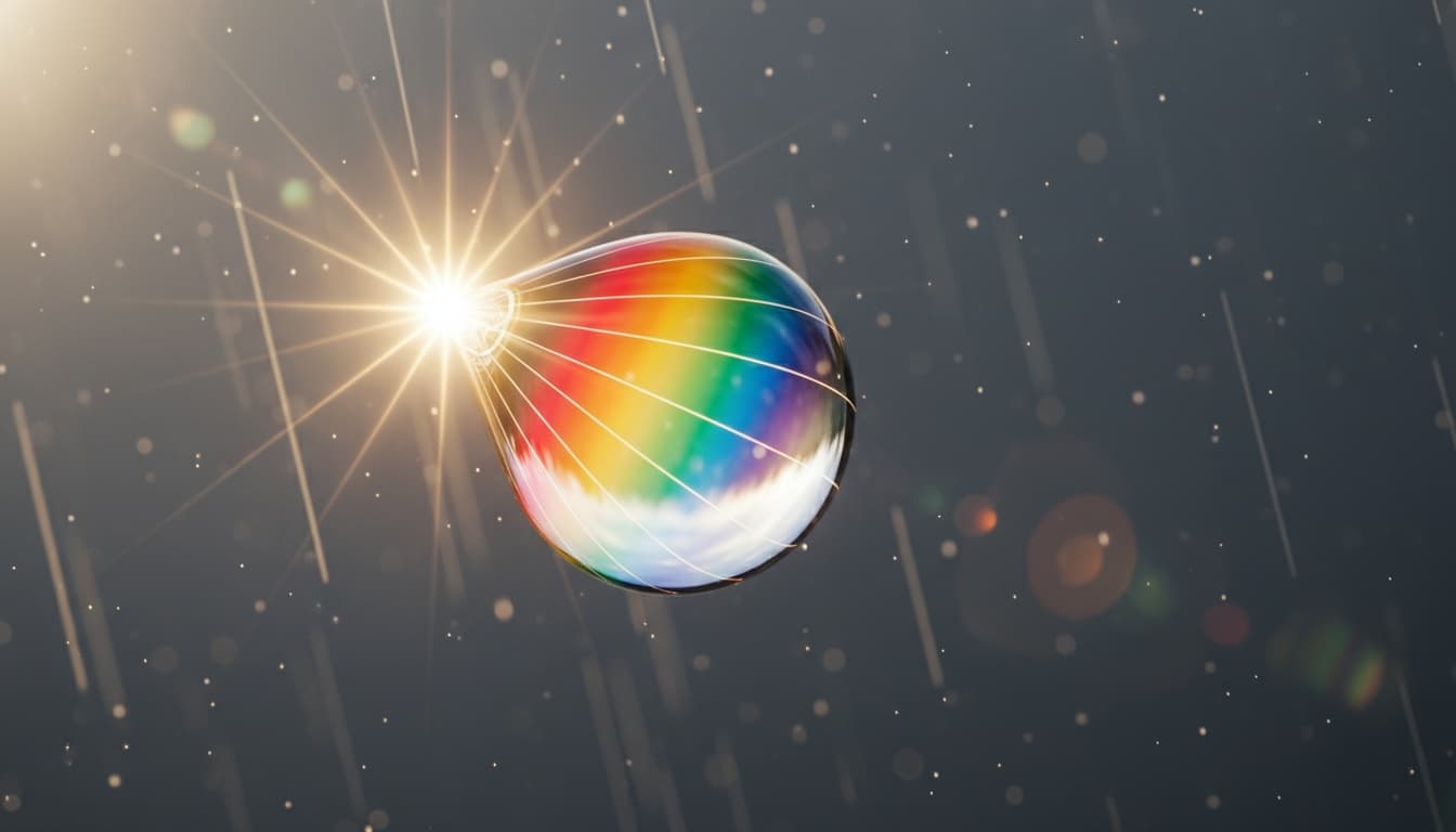 Regnbågens färger – varför ser vi rött till violett i samma ordning varje gång?