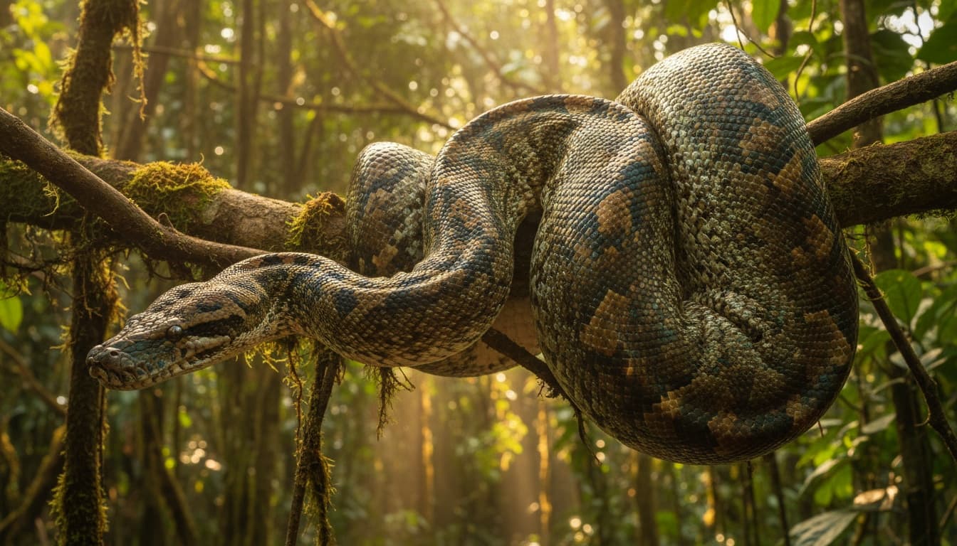 Världens längsta orm kan bli tio meter lång