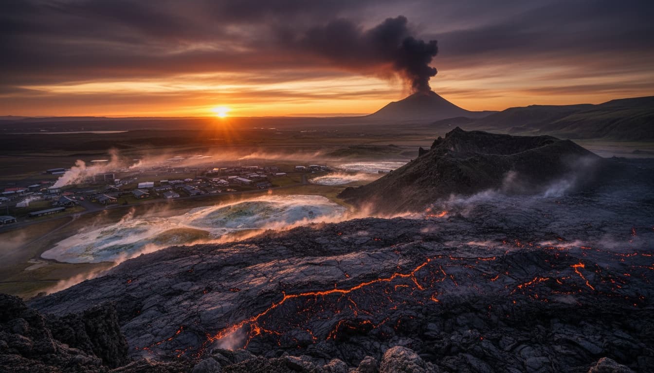 Vulkanutbrott på Island – människor evakueras när vulkaner vaknar till liv