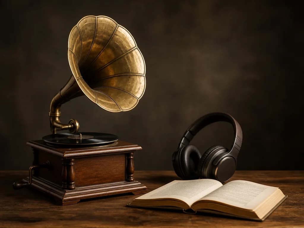 Ljudbokens historia: från grammofonskiva för blinda till streaming