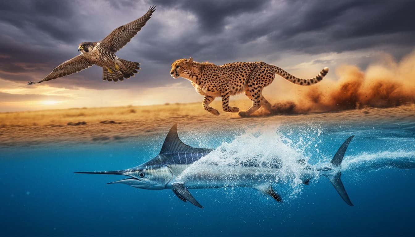 Världens snabbaste djur når extrema hastigheter